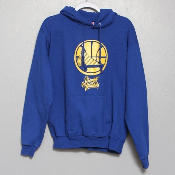 Hanes strength is numbers bridge blue gold hoodie - Picture 1 of 3